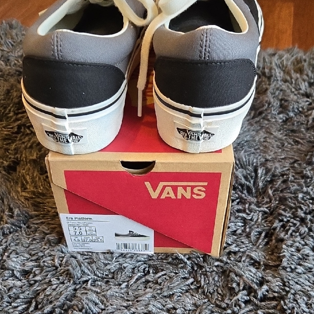 Vans Era Platform Sneakers - Black & Gray